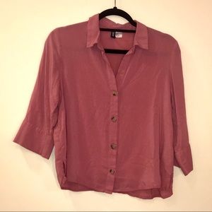 H&M Pink Button Down